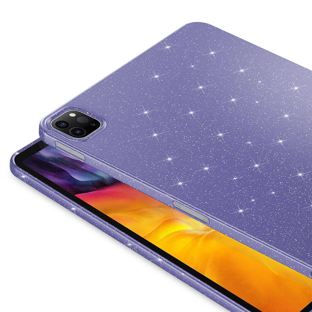 iPad Pro 11 2018 Simli Parlak Görünümlü Zore Tablet Koton Kılıf Gümüş