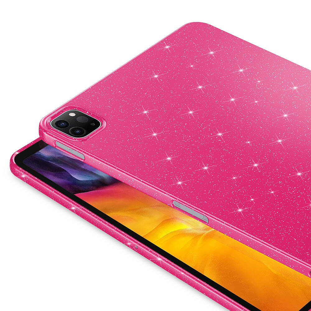iPad Pro 11 2022 M2 Simli Parlak Görünümlü Zore Tablet Koton Kılıf Gümüş