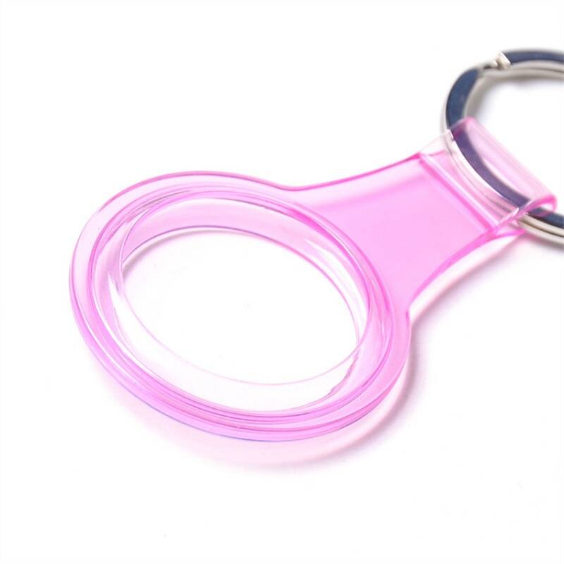 Zore Airtag 07 Silikon Anahtarlık Pembe