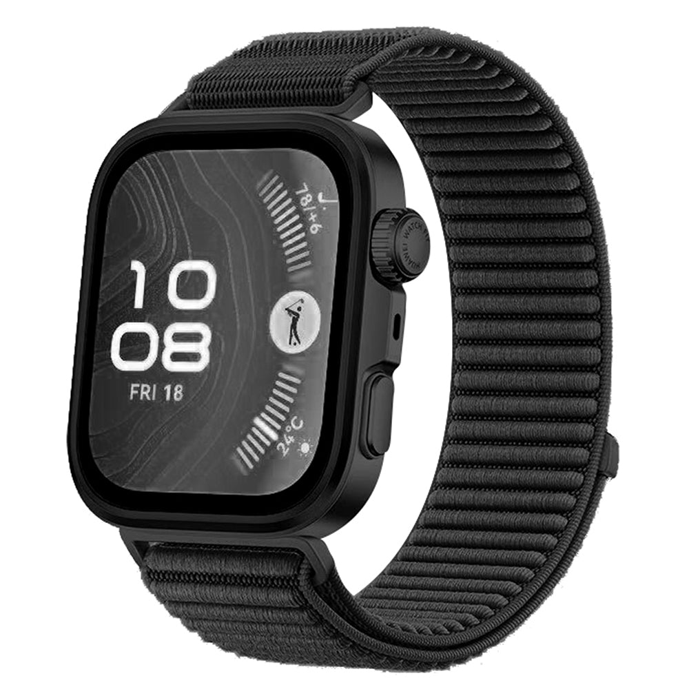 Huawei Watch Fit 4 Pro Zore KRD-144 Hasır Kordon Siyah