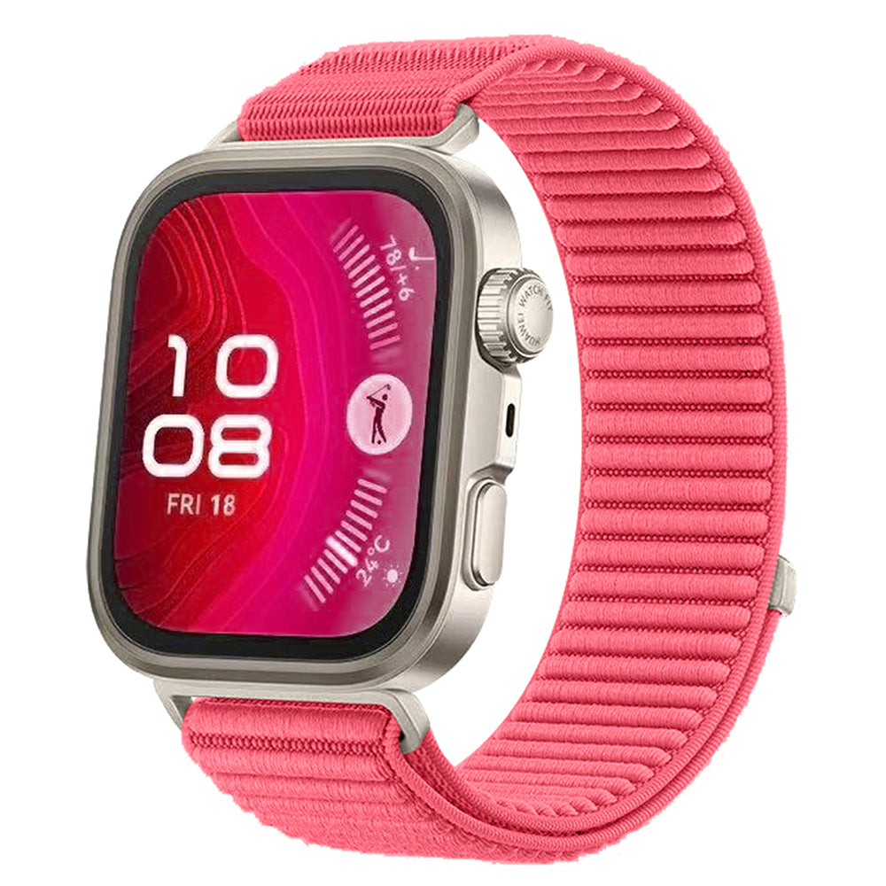 Huawei Watch Fit 4 Pro Zore KRD-144 Hasır Kordon Starlight