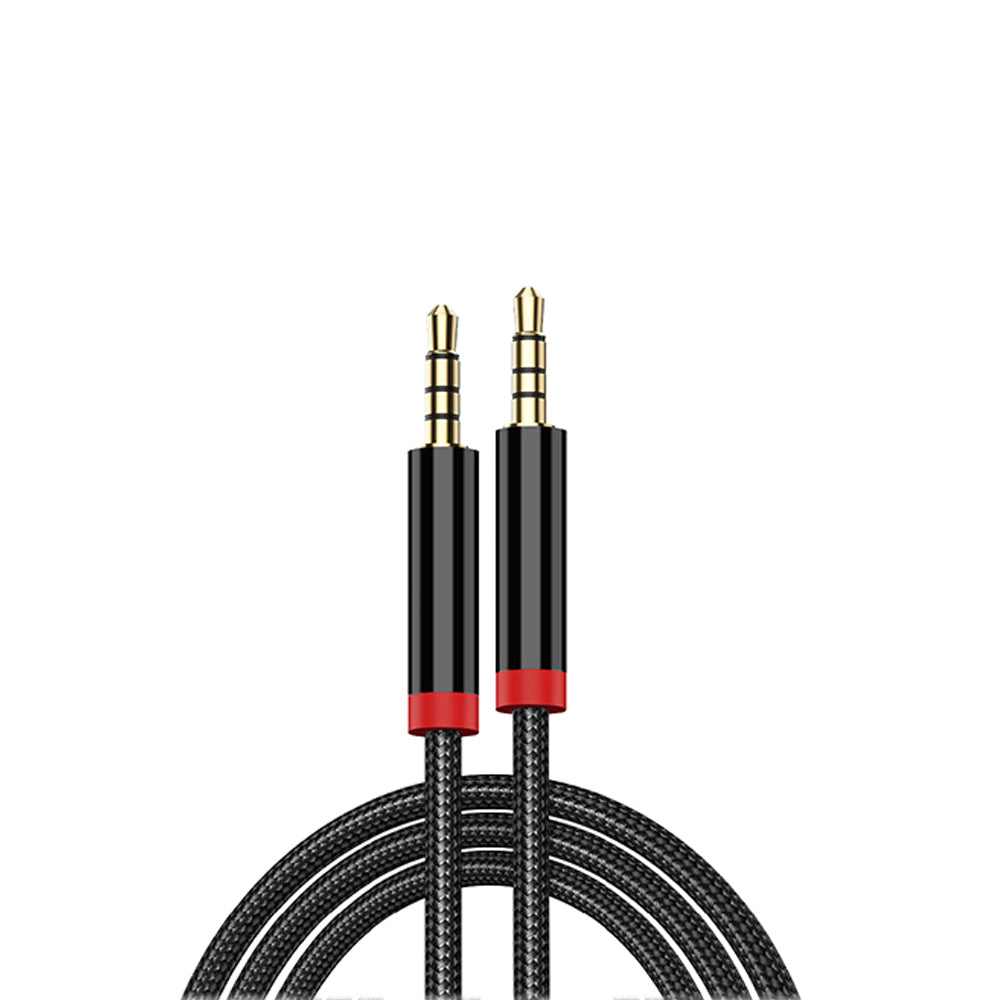 Zore AU-708 Örgü Tasarımlı Aux Audio Kablo 3.5mm 3m Beyaz