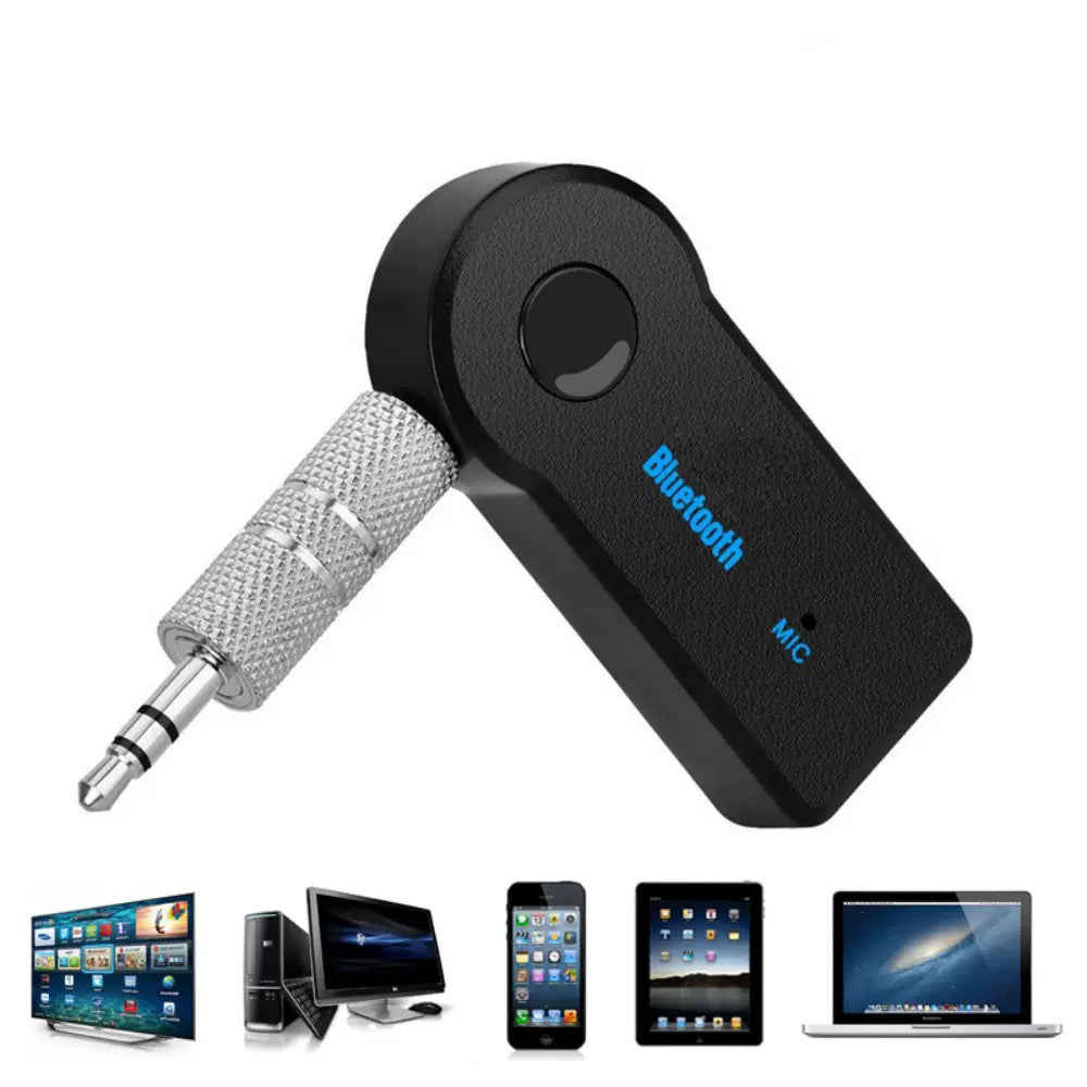 Zore Kablosuz Ses Alıcı Aux Girişli Bluetooth Adaptör Siyah