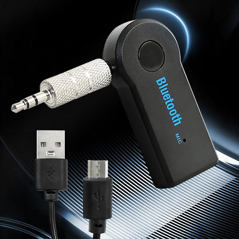 Zore Kablosuz Ses Alıcı Aux Girişli Bluetooth Adaptör Siyah