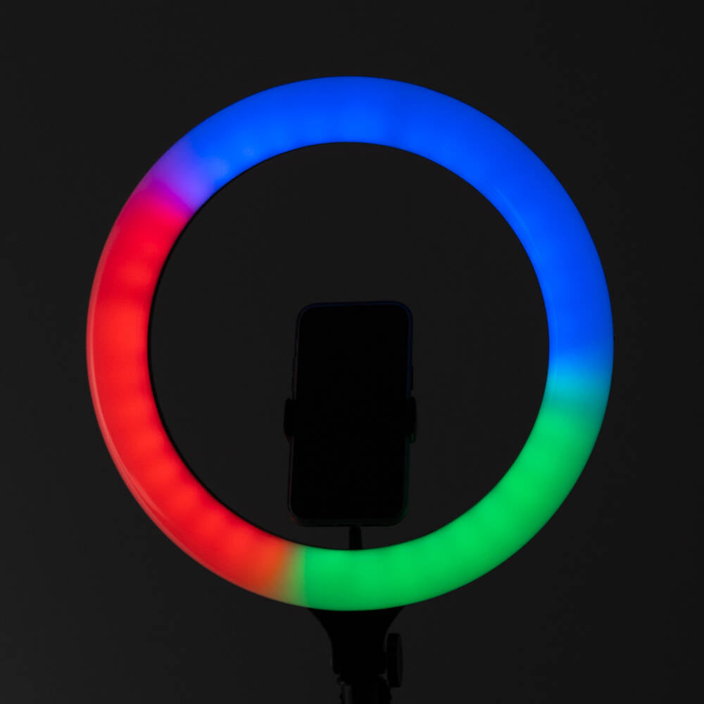 Zore MJ38 RGB 25W Ring Light Canlı Yayın 38cm USB'li ve Telefon Stand Siyah