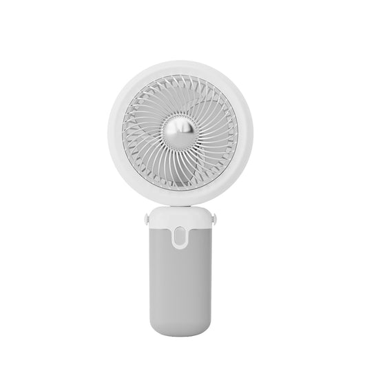 Zore YS-2503 Katlanabilir Askılıklı Portatif Mini Vantilatör Soğutucu El Fanı Gri